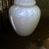 Lamp foot has helical decoration