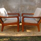 Paire de fauteuils de Juul Kristensen 1960