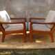 Set of 2 Danish teak lounge chairs by Juul Kristensen 1960