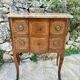 Commode sauteuse à ressaut en Marqueterie de bois de style Transition 