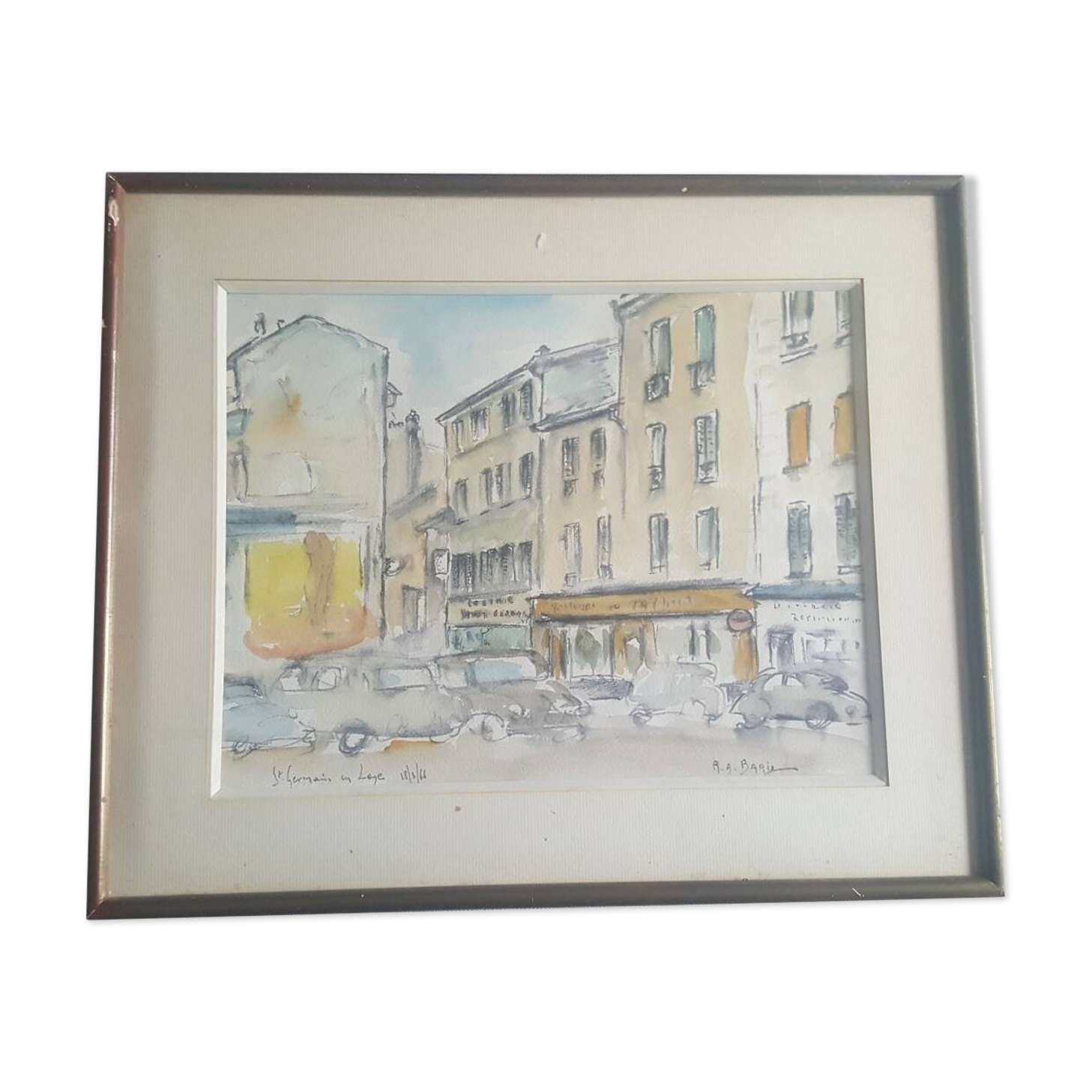 Aquarelle de René Albert Baril Selency