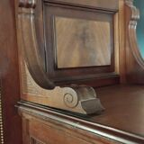 Ancien grand meuble cabinet louix xvi vitrine miroir