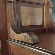 Ancien grand meuble cabinet louix xvi vitrine miroir