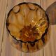 Giant glass 31 cm Empoli blown amber vintage