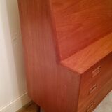 Convenient Danish teak secretary Craftsmanship M.K from the 60s