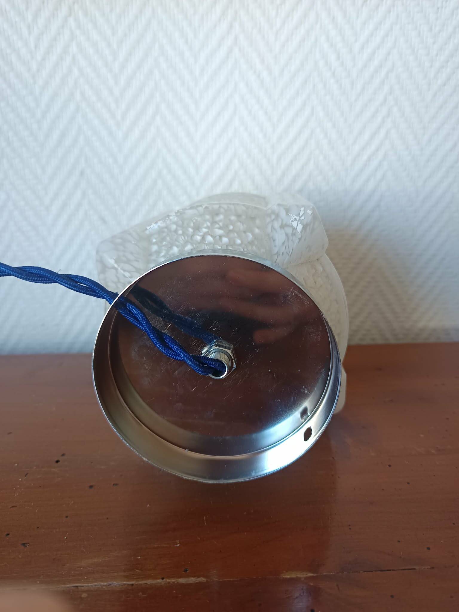 Art Deco table lamp Clichy glass