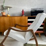Original mid-century rocking Chair from TON, Czechoslovakia, 1960s