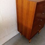 Vintage chest of drawers compass feet