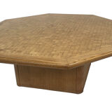 Vintage coffee table 1980s wood minimalist design