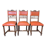 Suite de 3 chaises Henri II