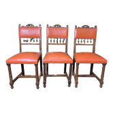Suite of 3 Henri II chairs