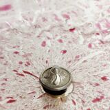 Frutero "Art Nouveau" en cristal de Murano. Italie, années 1940.