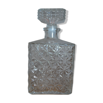 Carafe à whisky vintage rectangulaire