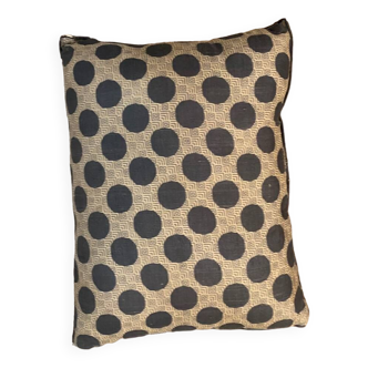Cushion / small round pattern / 100% silk / 40x30cm