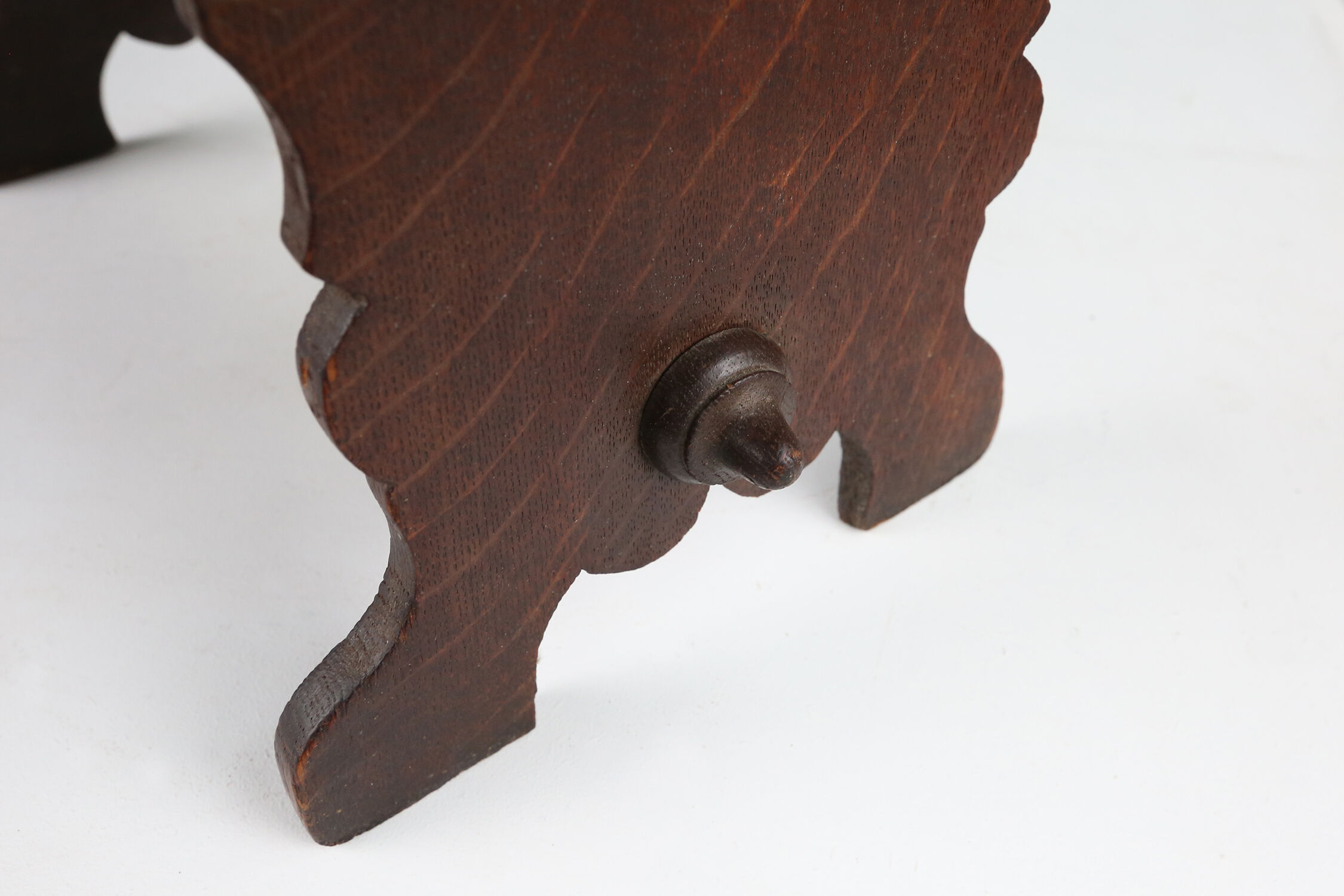 Wooden Rustic Stool, 1880s