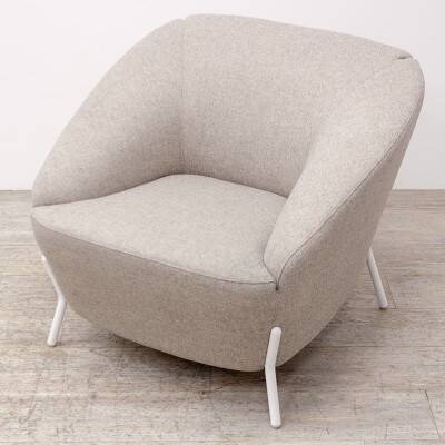 Milani Nuvola armchair + footstool