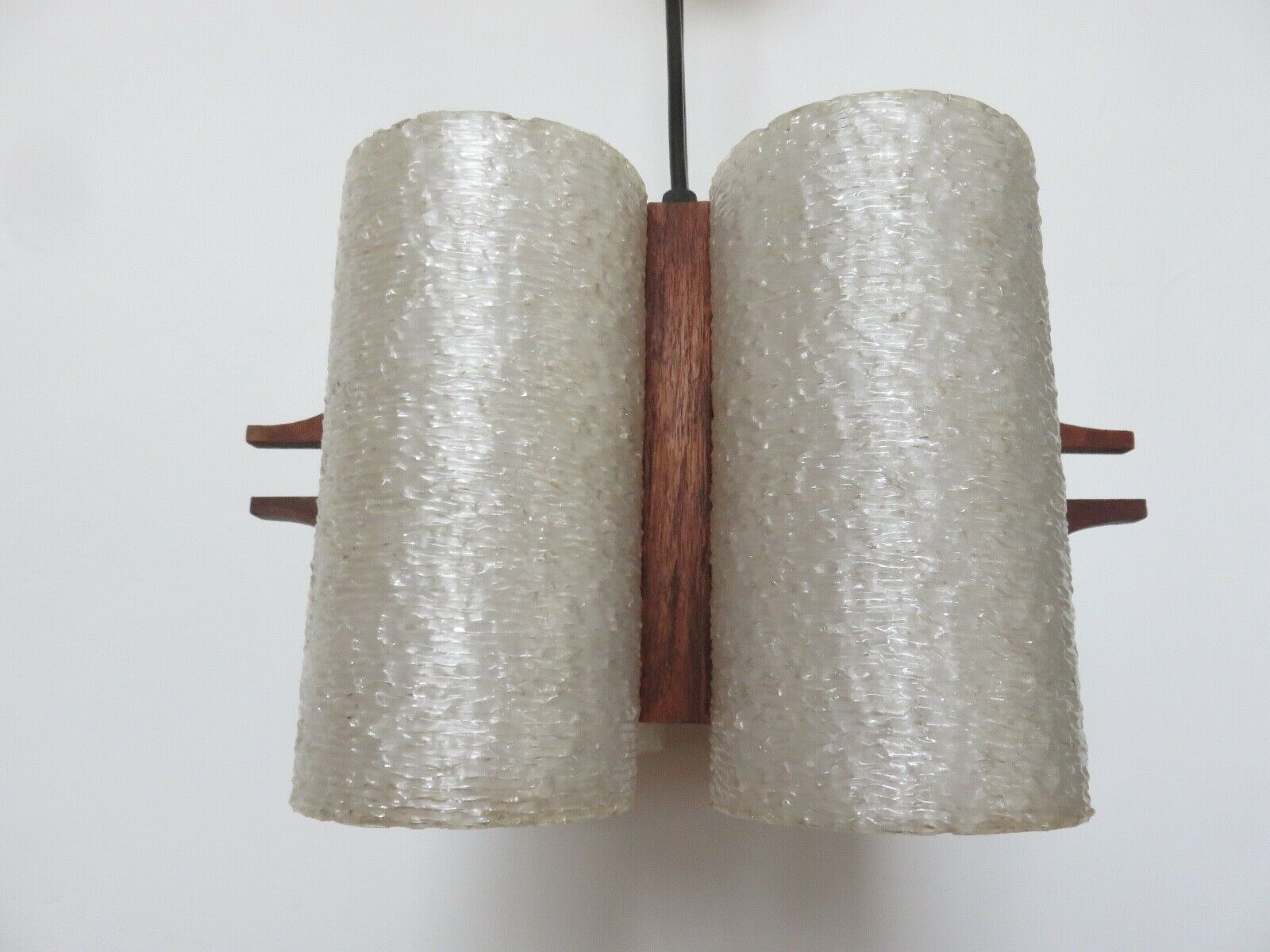 Scandinavian suspension in teak and perspex 60s 70s