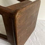 Paire d'anciens tabourets en bois