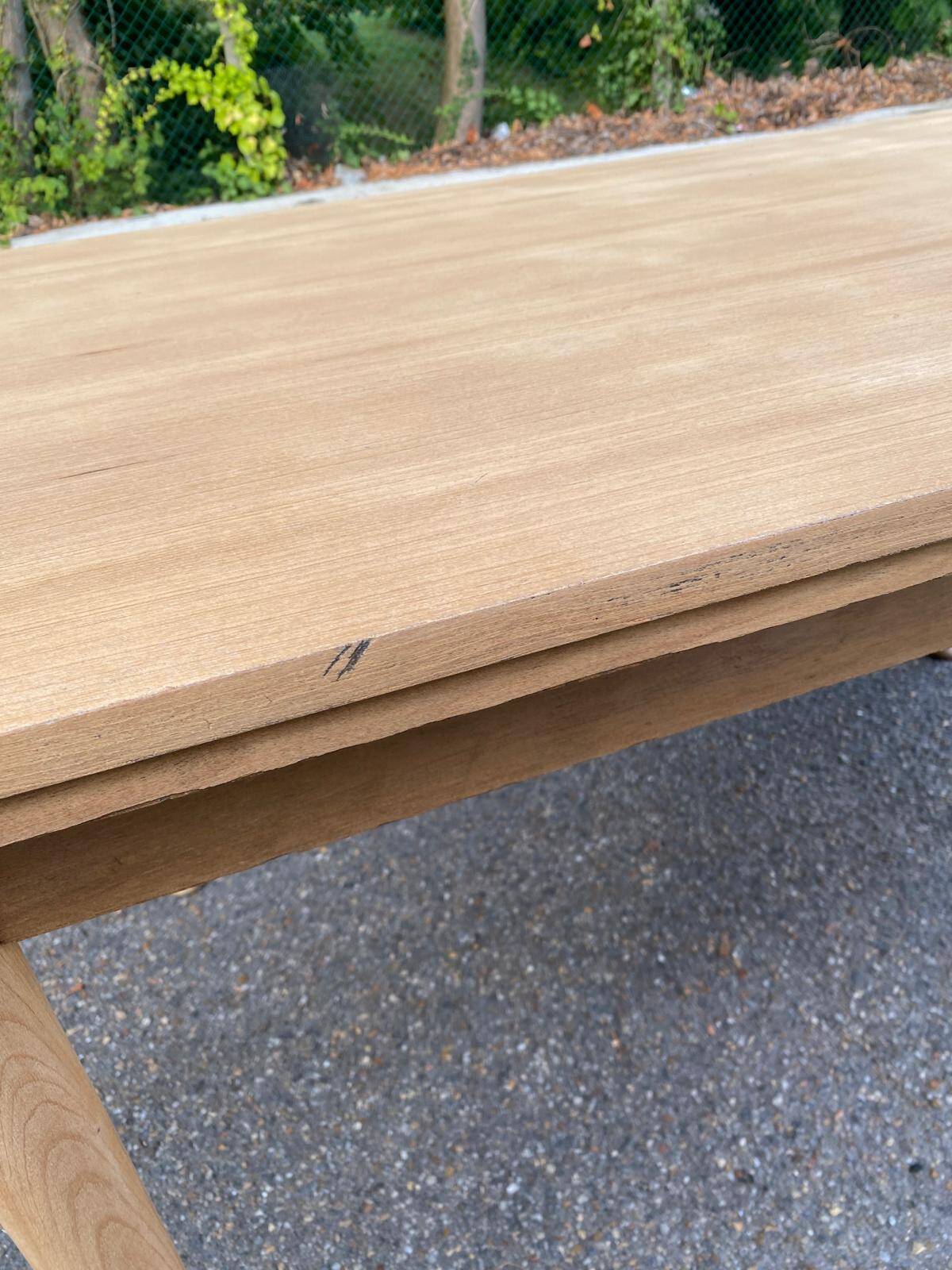 Table à manger scandinave extensible en bois 235cm 1960