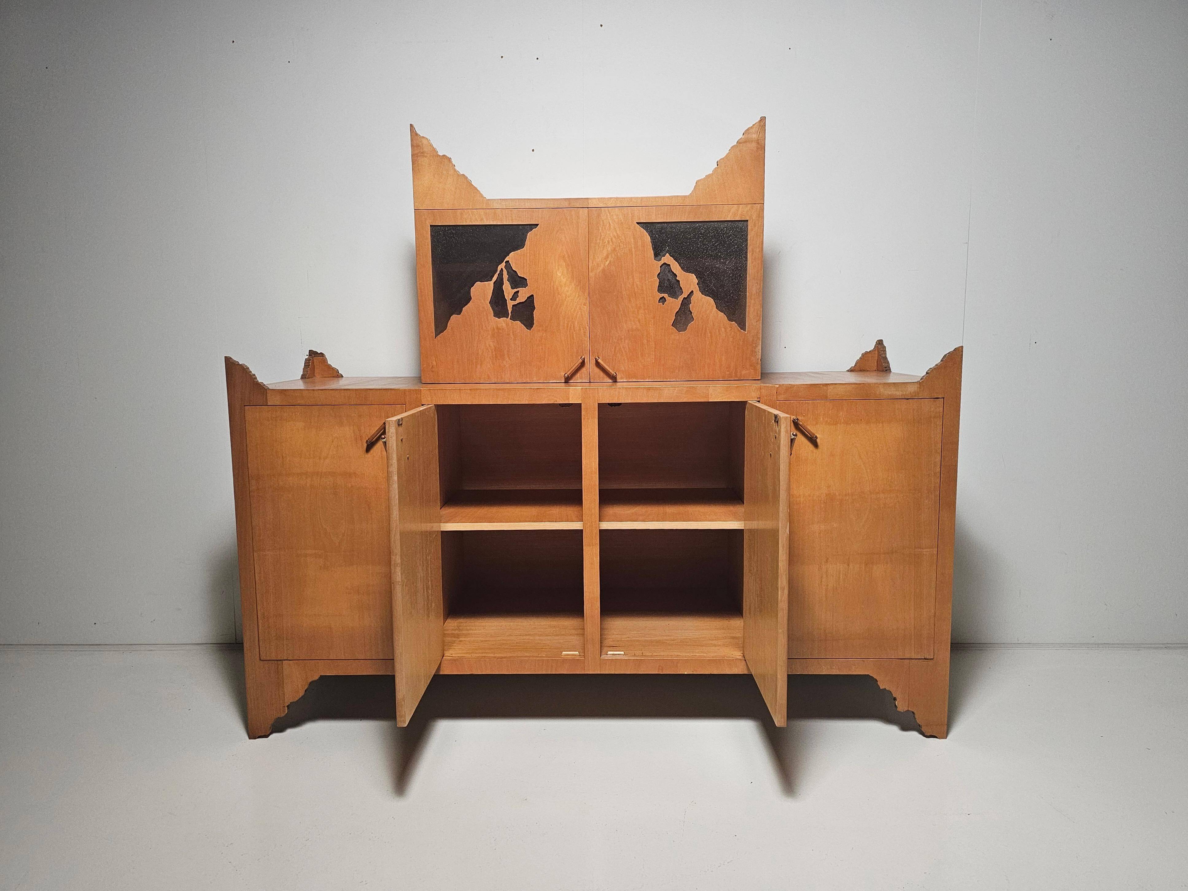 Buffet Breccia designed by Ugo La Pietra, Italy, 1980s