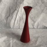 Scandinavian painted wooden candle holder, minimalist atmosphere