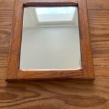 Vintage Scandinavian teak mirror