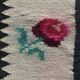 Very Old Romanian floral handwoven carpet made in wool, bohemian design