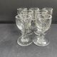 7 liqueur glasses – ½ Strong blown and cut crystal 19th century