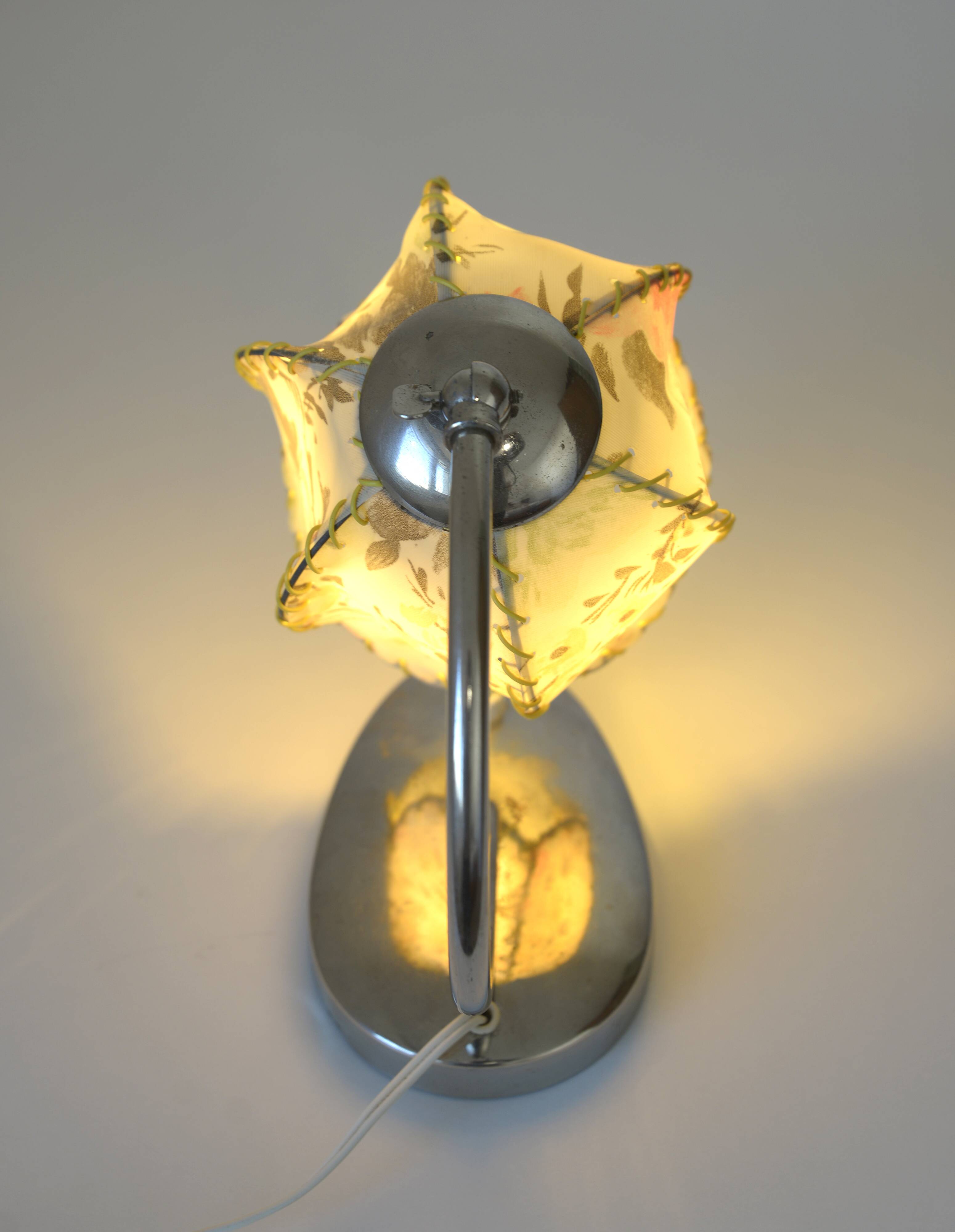 Vintage bedside lamp table light Yugoslavia 1950s lighting