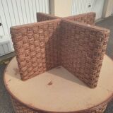 Table basse et 4 tabourets