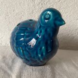 Vase pique flower ceramic design blue bird