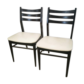 Paire de chaises vintage design scandinave