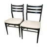 Paire de chaises vintage design scandinave