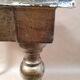 Square pedestal table gilded wood florentine style vintage 1950