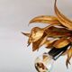 Italian ceiling light in gold-tone metal, 1970s