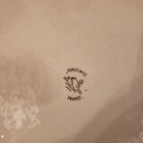 Vintage dish ø27 cm porcelain sarreguemines flameco green