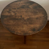 Antique solid wood side table