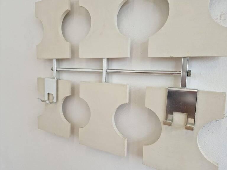 Mid-Century Rare Wall Coat Rack, Germany, 1970s