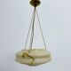 Art deco glass hanging lamp, 1950s