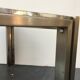 70s coffee table in chrome and smoked glass