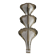 Henri Fernandez wall light 1970 vintage 70s Ginkgo leaves