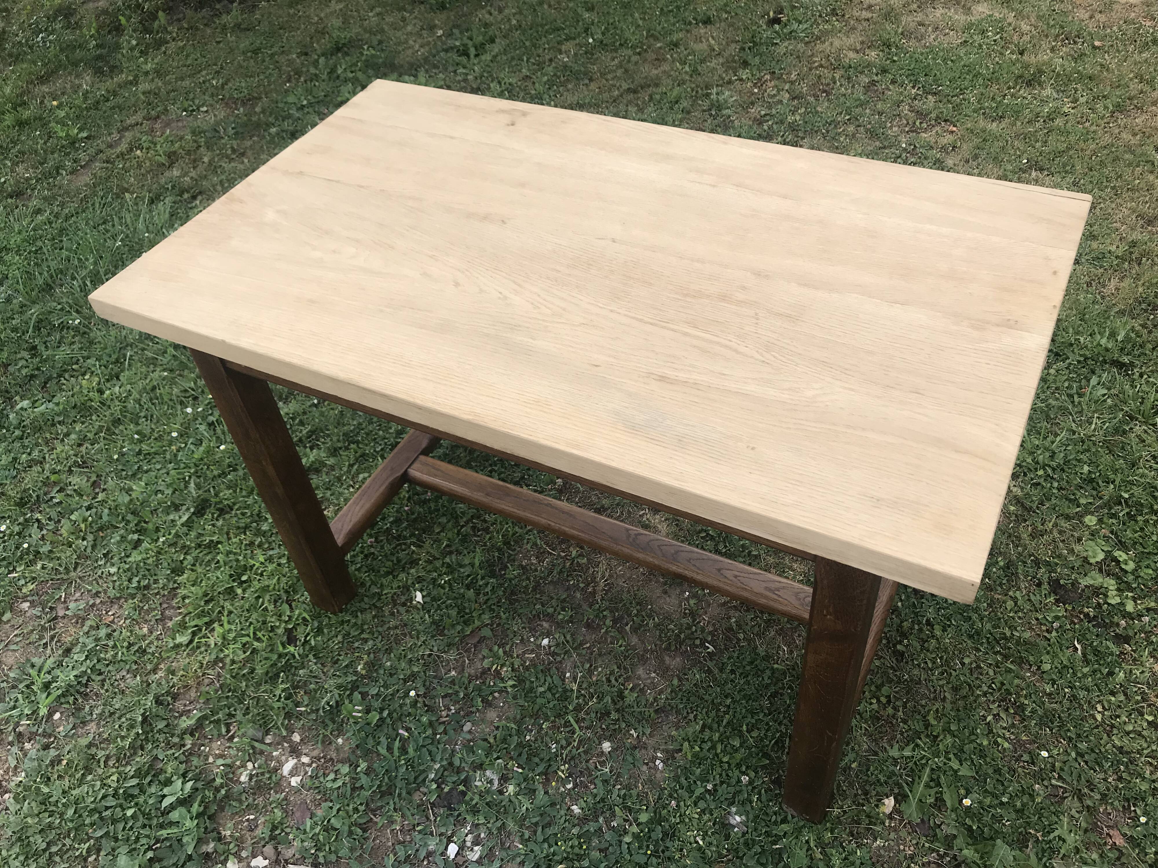 Table de ferme en chêne