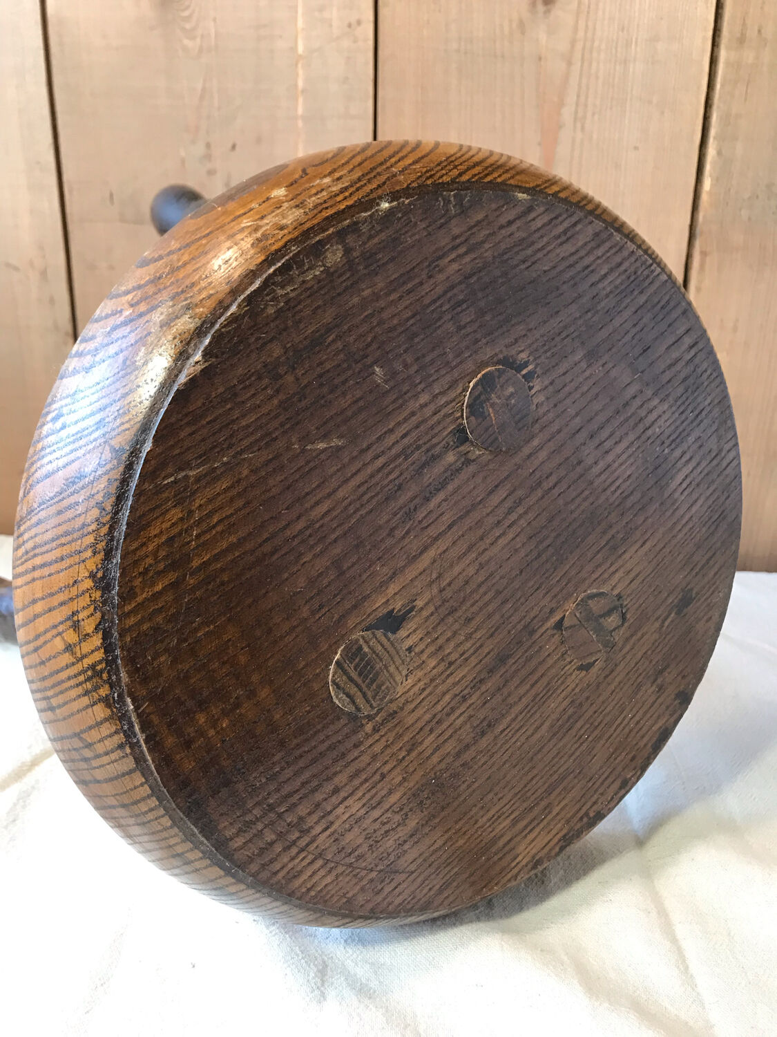 1970 vintage chestnut stool