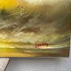 Marine, oil on canvas "Seagull on waves and rock" signed Christy
