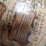 Globe world map vintage 1950 1960 wood old style