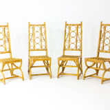 Tropical vintage bamboo chairs