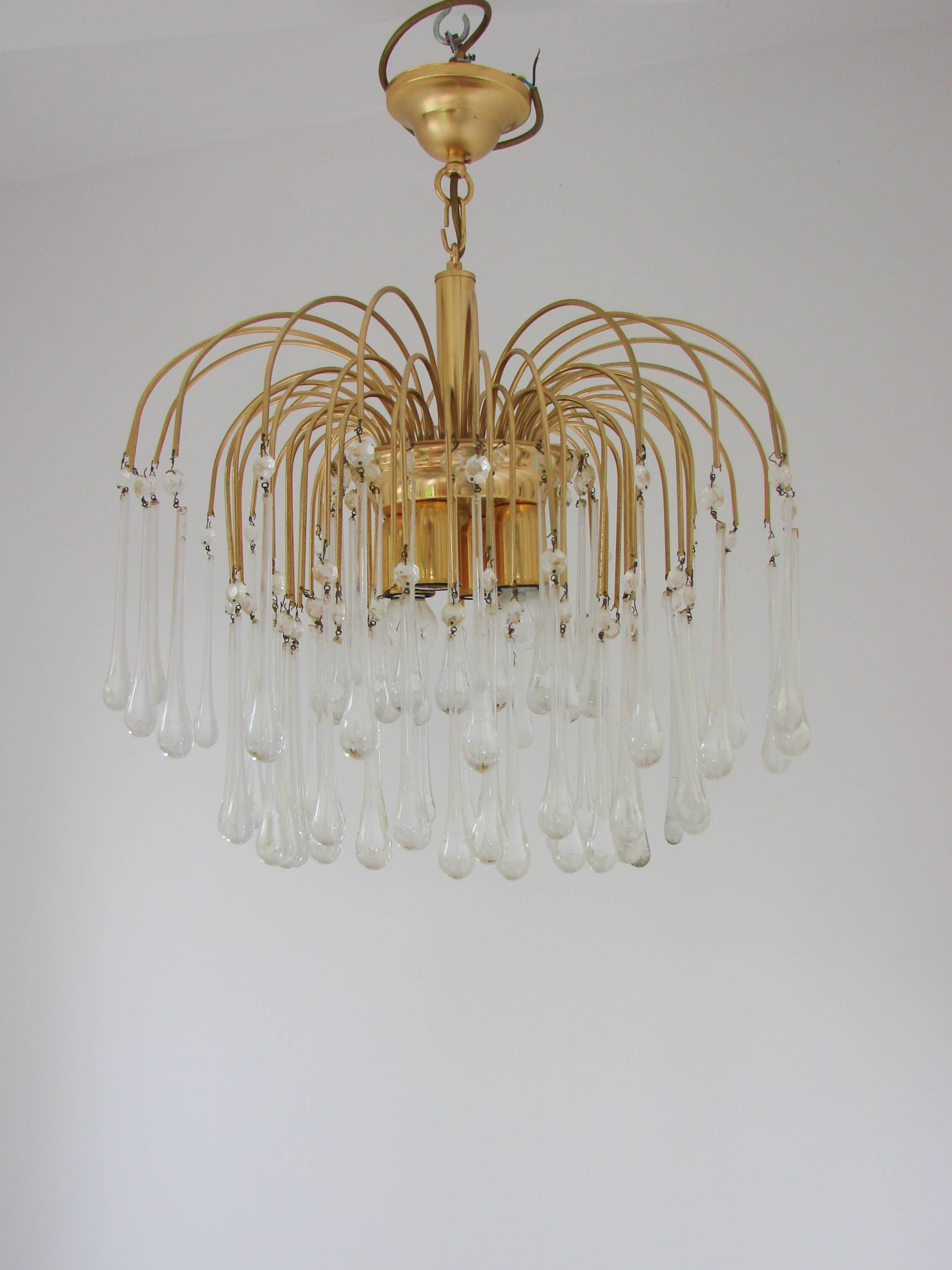 Pendant lamp designed by Paolo Venini, 1970s.