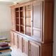 Library in solid cherry wood, Louis Philippe style.