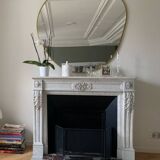 Miroir Bossa Nova métal doré 100 cm D