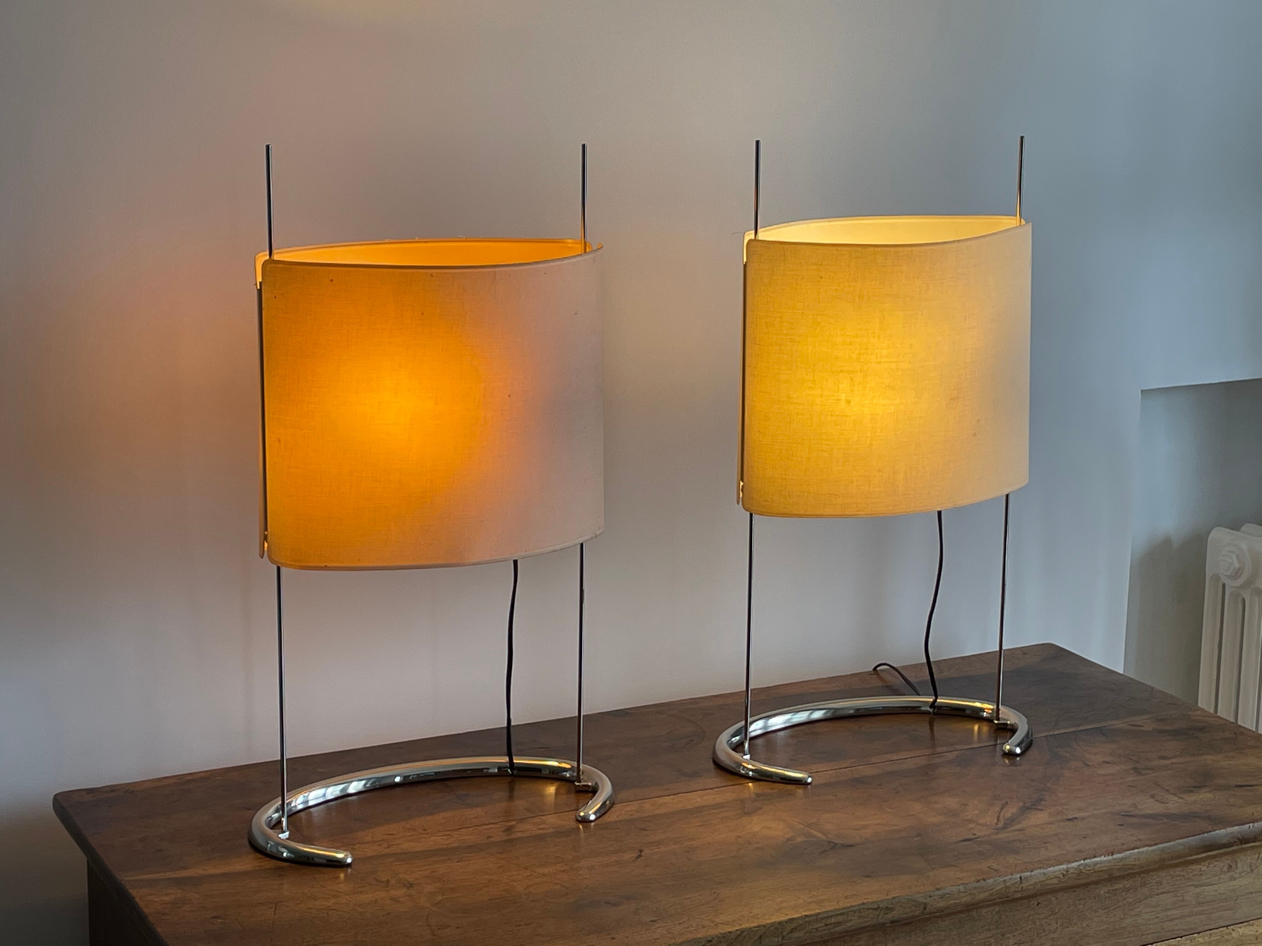 Pair of large "Gala" lamps by Paolo Rizzato, 1970s